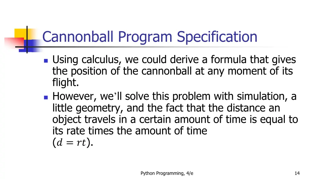 cannonball program specification 3