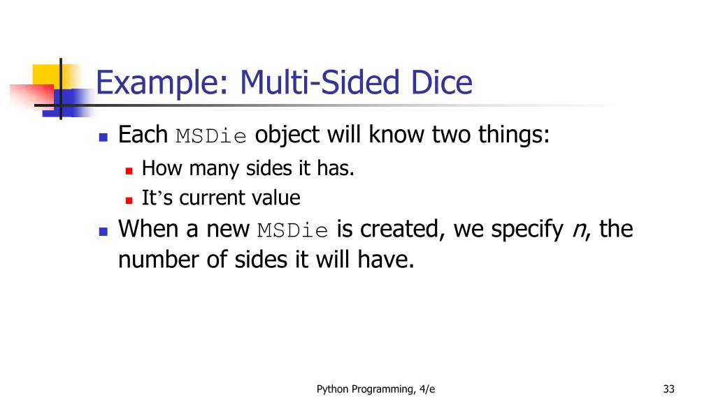 example multi sided dice 1