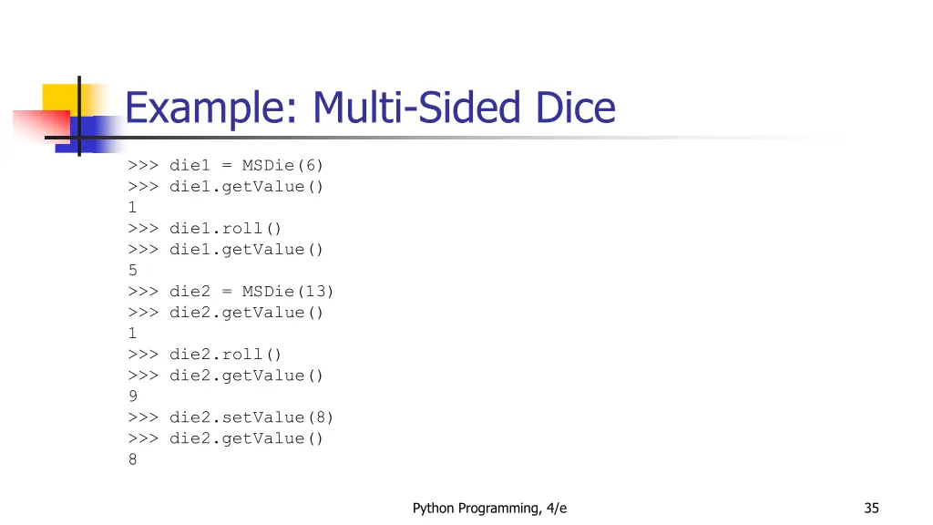 example multi sided dice 3