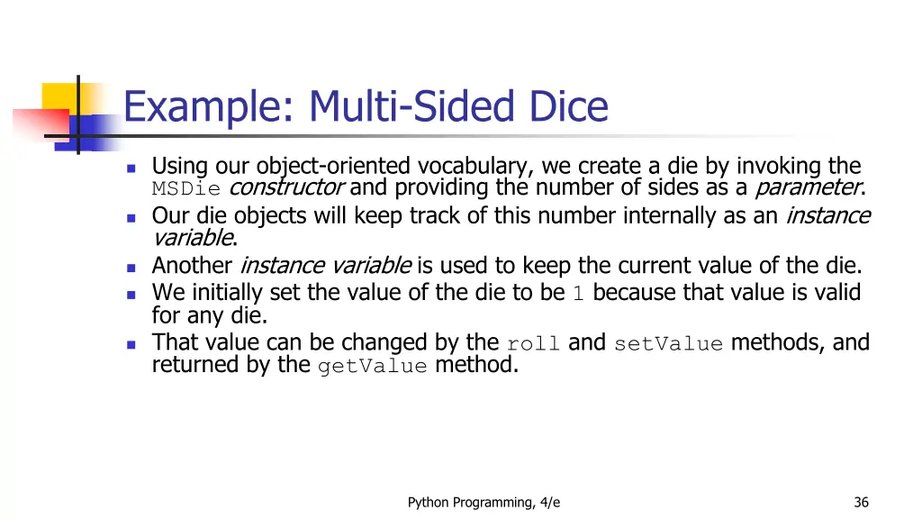 example multi sided dice 4