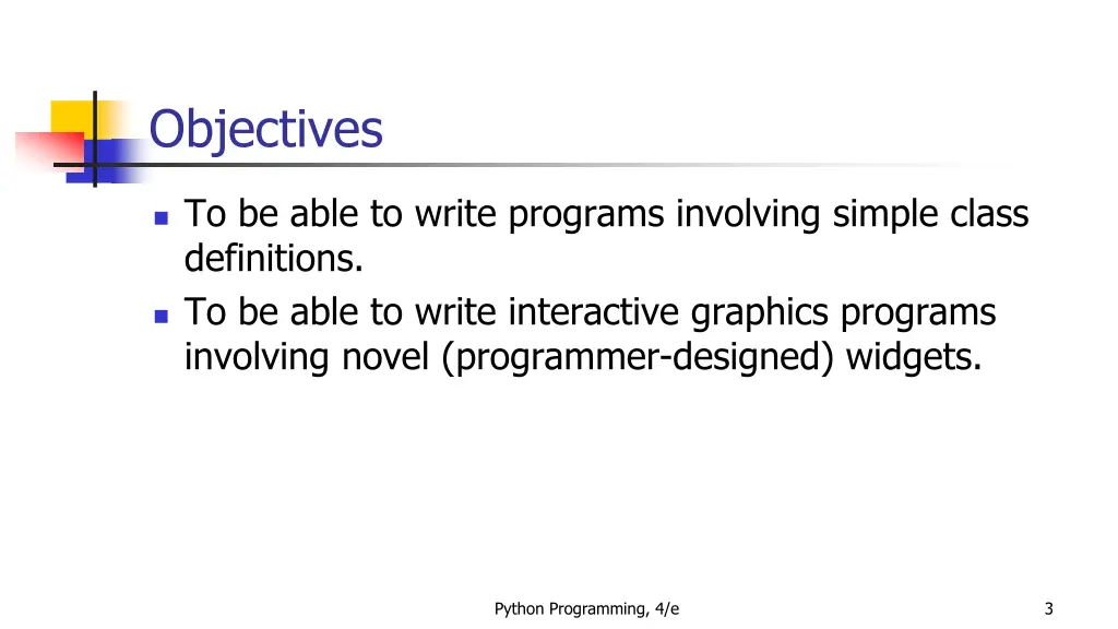 objectives 1
