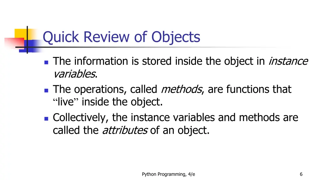 quick review of objects 2