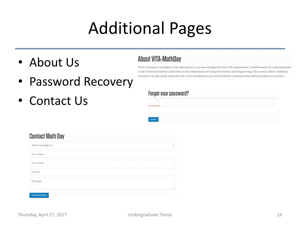 additional pages