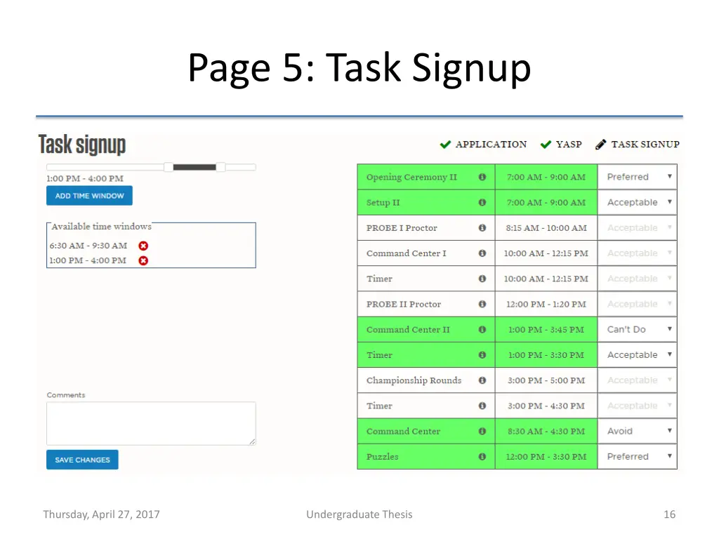 page 5 task signup