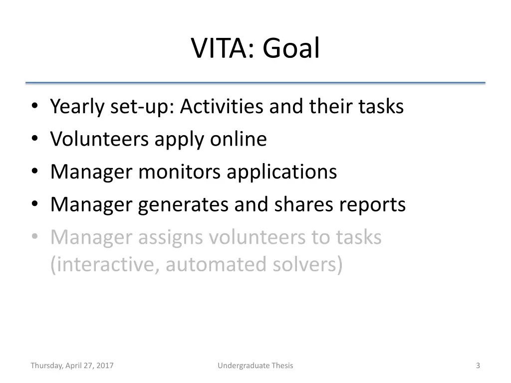 vita goal