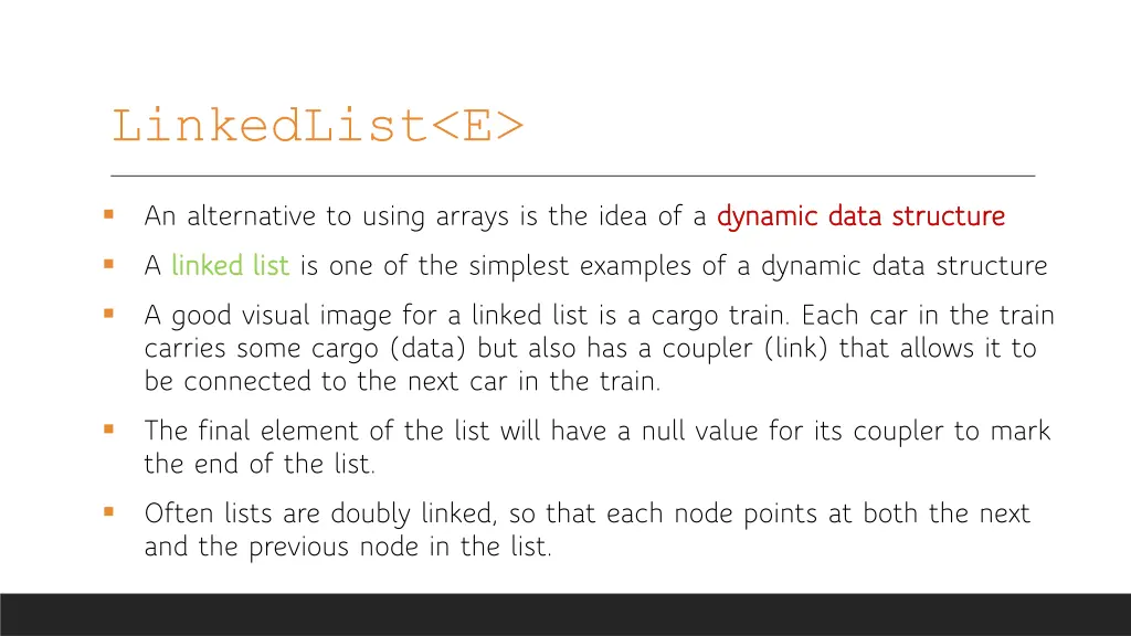 linkedlist e