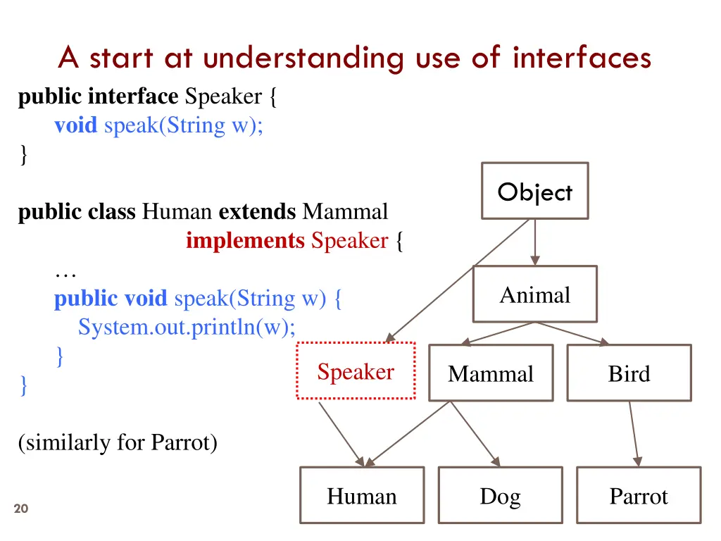 a start at understanding use of interfaces 2