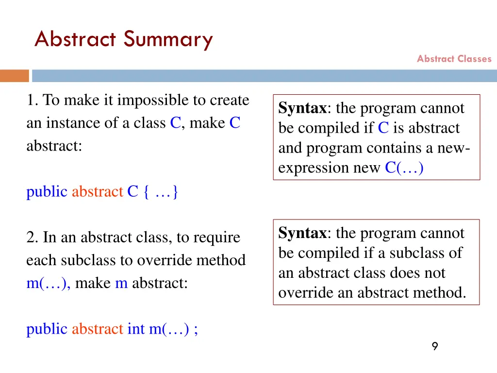 abstract summary