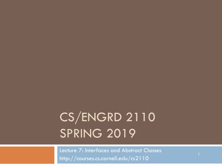 cs engrd 2110 spring 2019