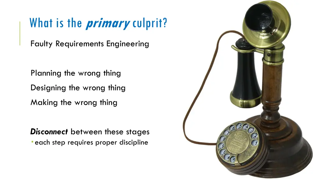 what is the primary culprit