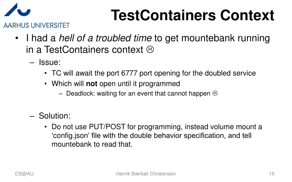 testcontainers context