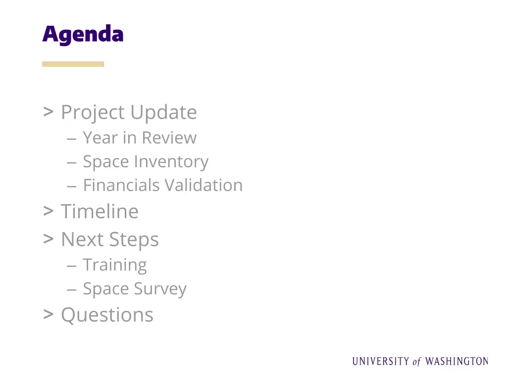agenda