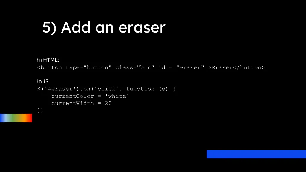 5 add an eraser