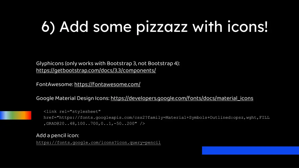 6 add some pizzazz with icons
