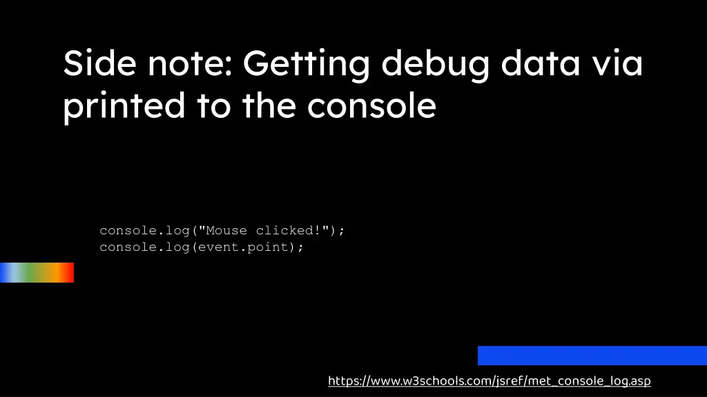 side note getting debug data via printed