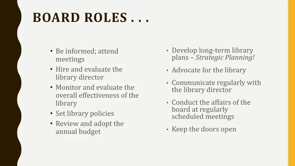 board roles