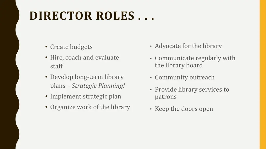 director roles