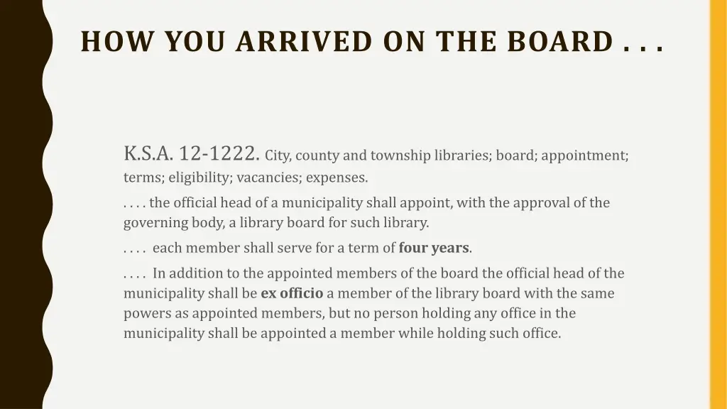 how you arrived on the board 1