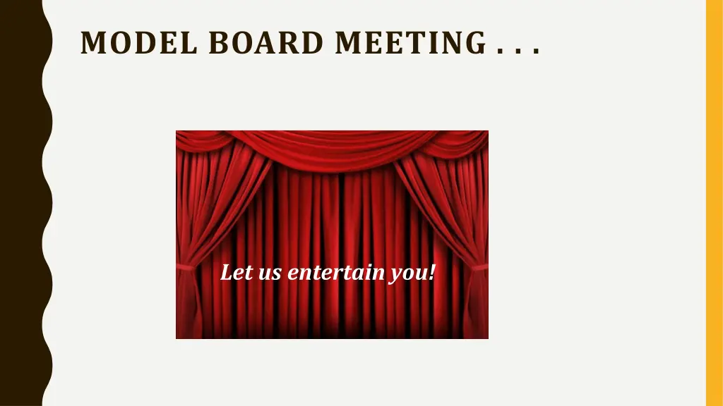 model board meeting
