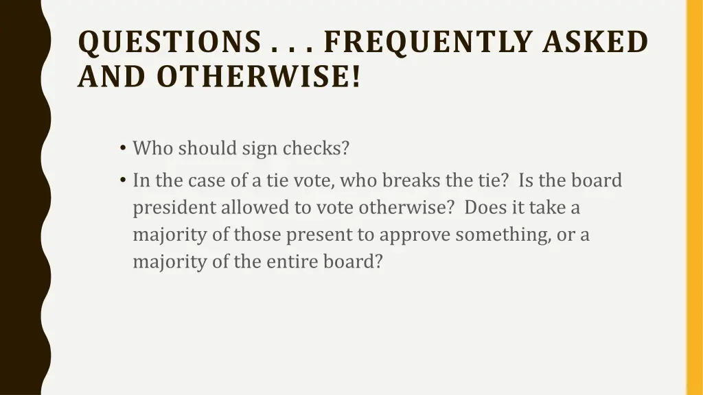 questions frequently asked and otherwise 1