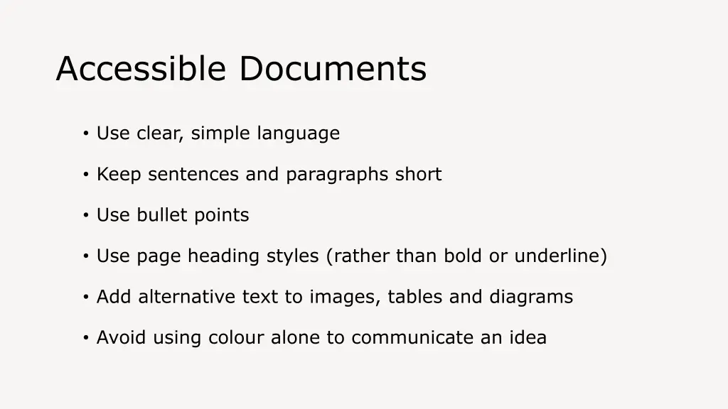 accessible documents