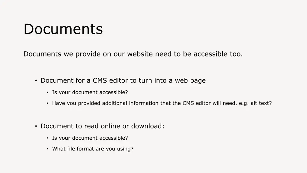 documents