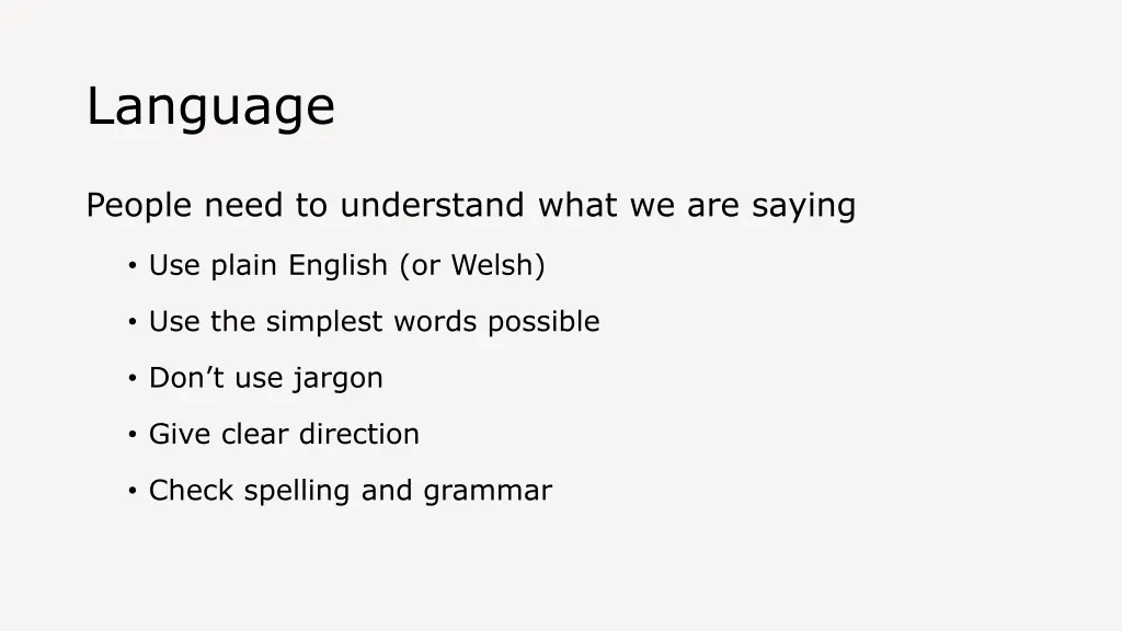 language