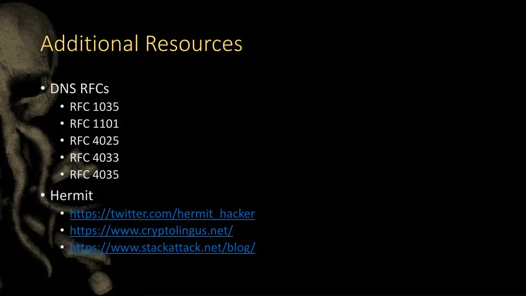 additional resources