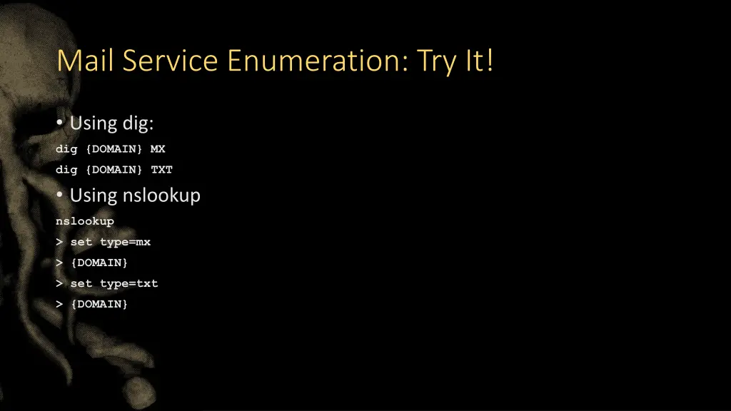 mail service enumeration try it