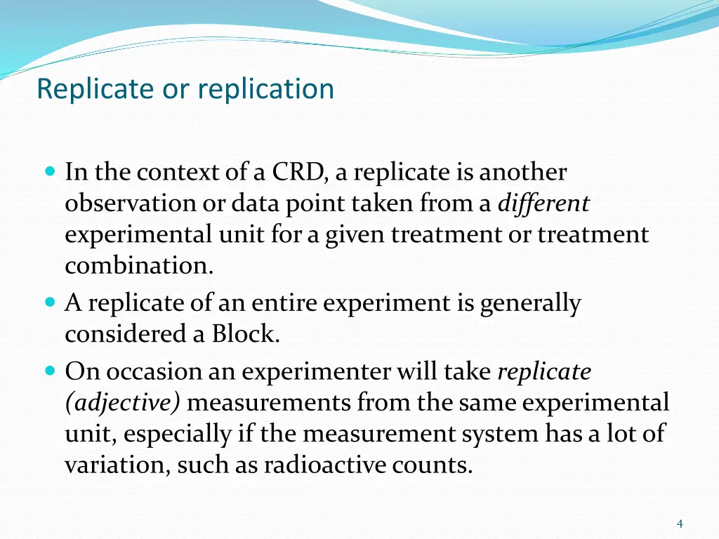 replicate or replication