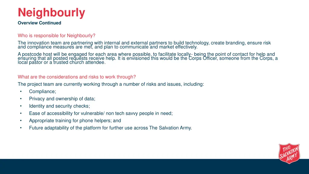 neighbourly overview continued