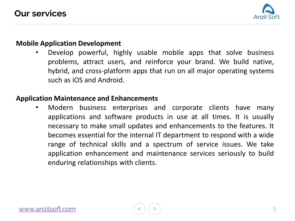 our services 1