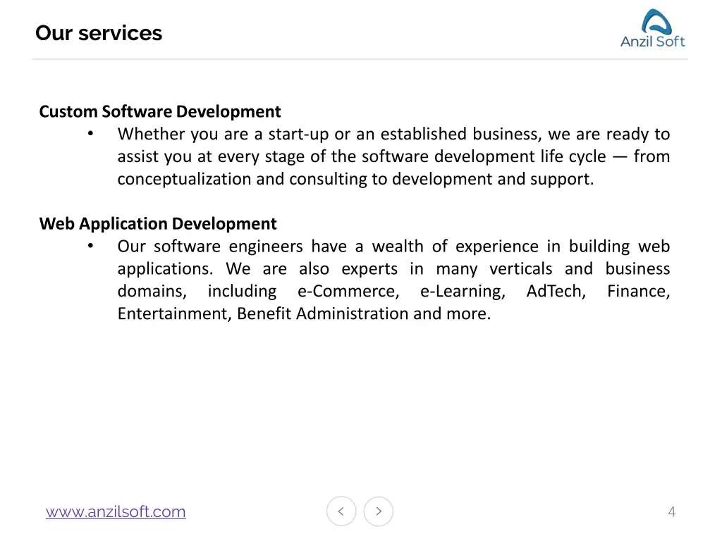 our services
