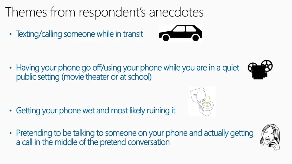 themes from respondent s anecdotes