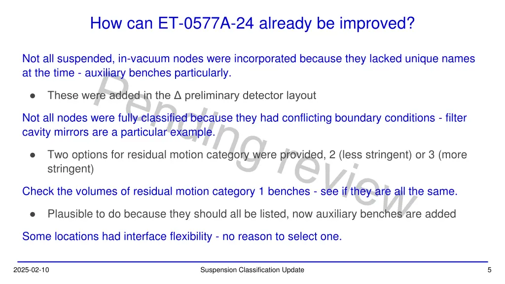 how can et 0577a 24 already be improved