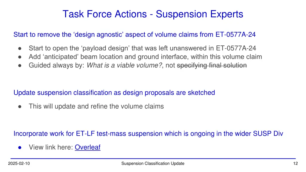 task force actions suspension experts