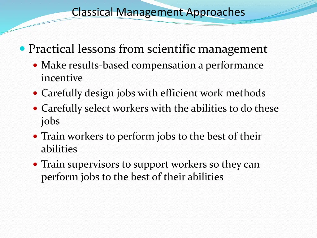 classical management approaches 2