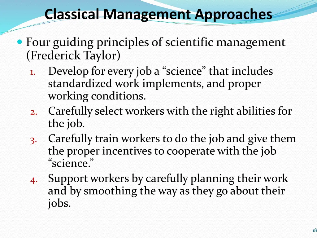classical management approaches
