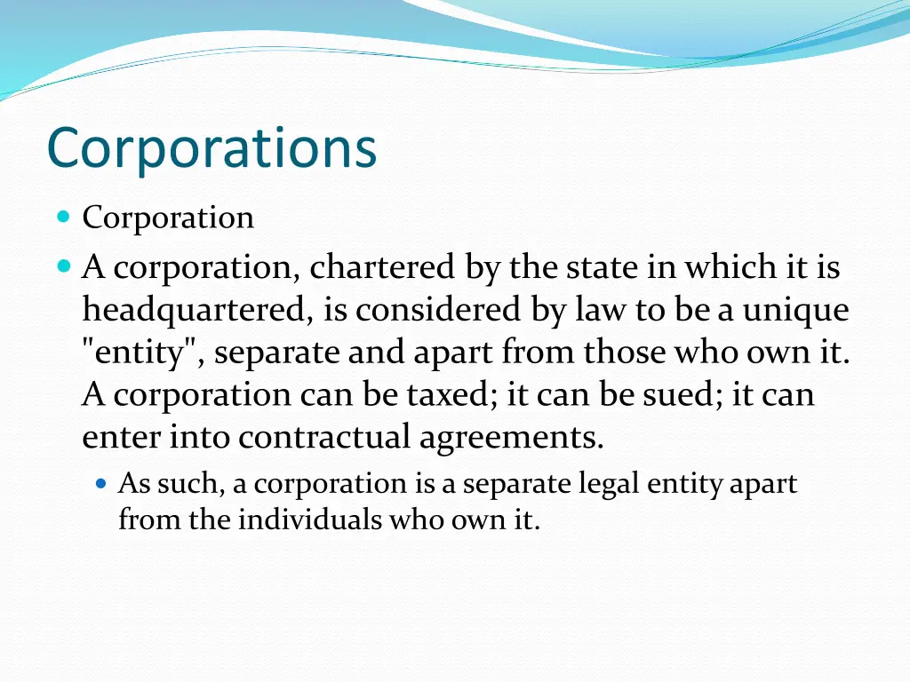 corporations