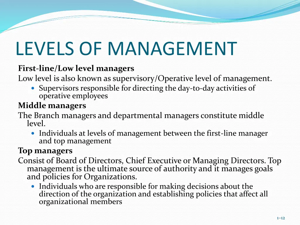 levels of management 1
