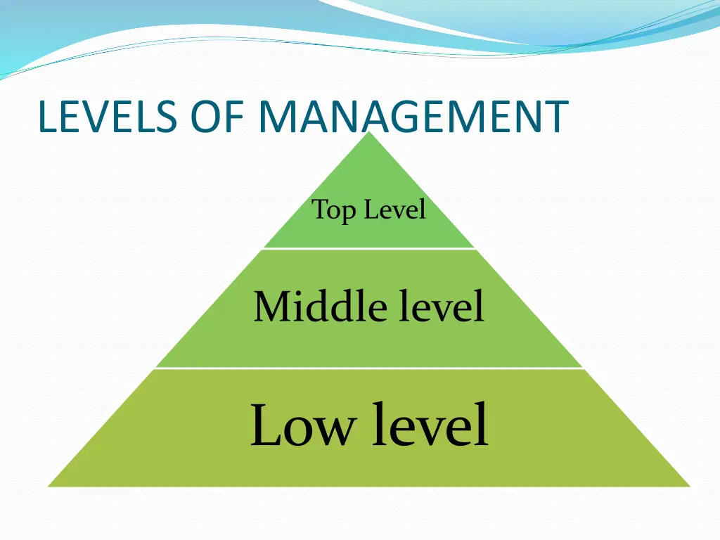 levels of management