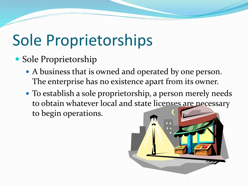 sole proprietorships