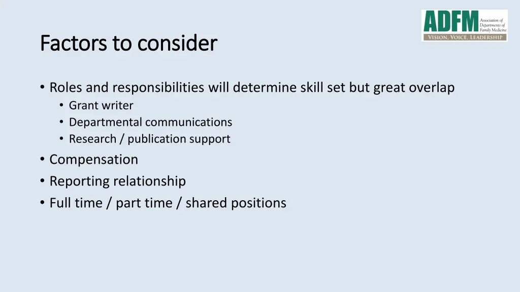 factors to consider factors to consider