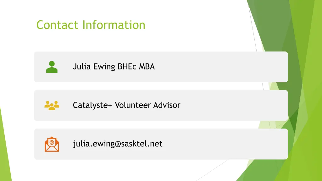 contact information
