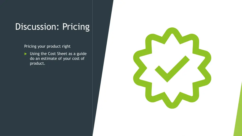 discussion pricing