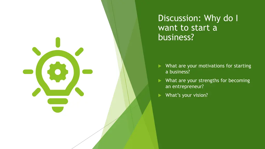 discussion why do i want to start a business