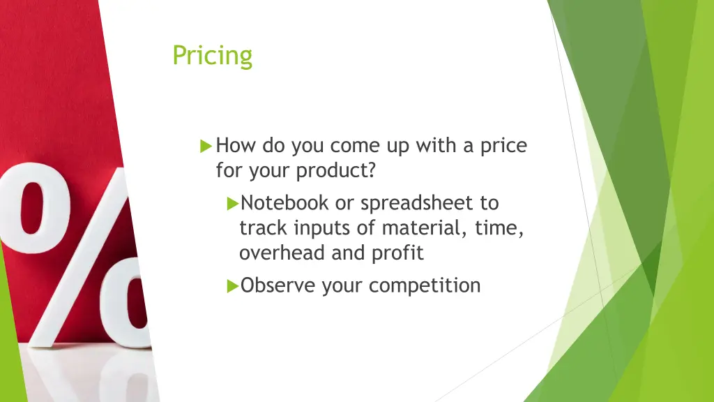 pricing