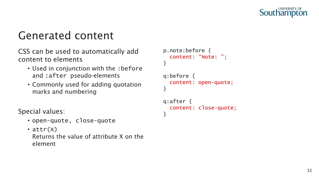 generated content