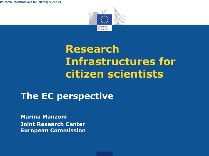 research infrastructures for citizen scientists