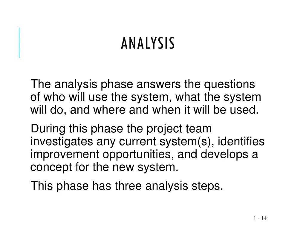 analysis